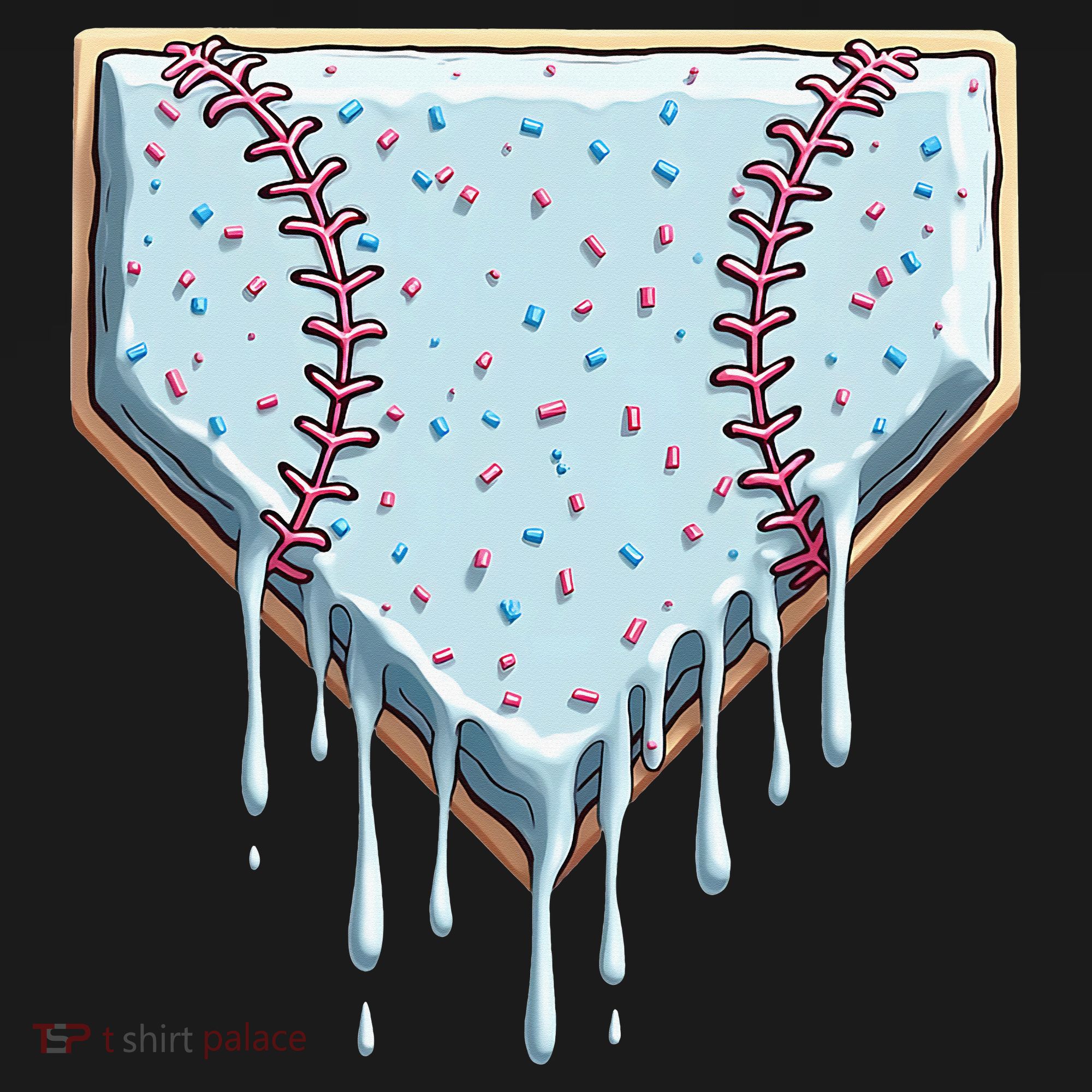 Baseball Ice Cream Dripping Women Bucket Hat