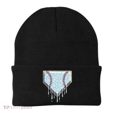 Baseball Ice Cream Dripping Women Beanie