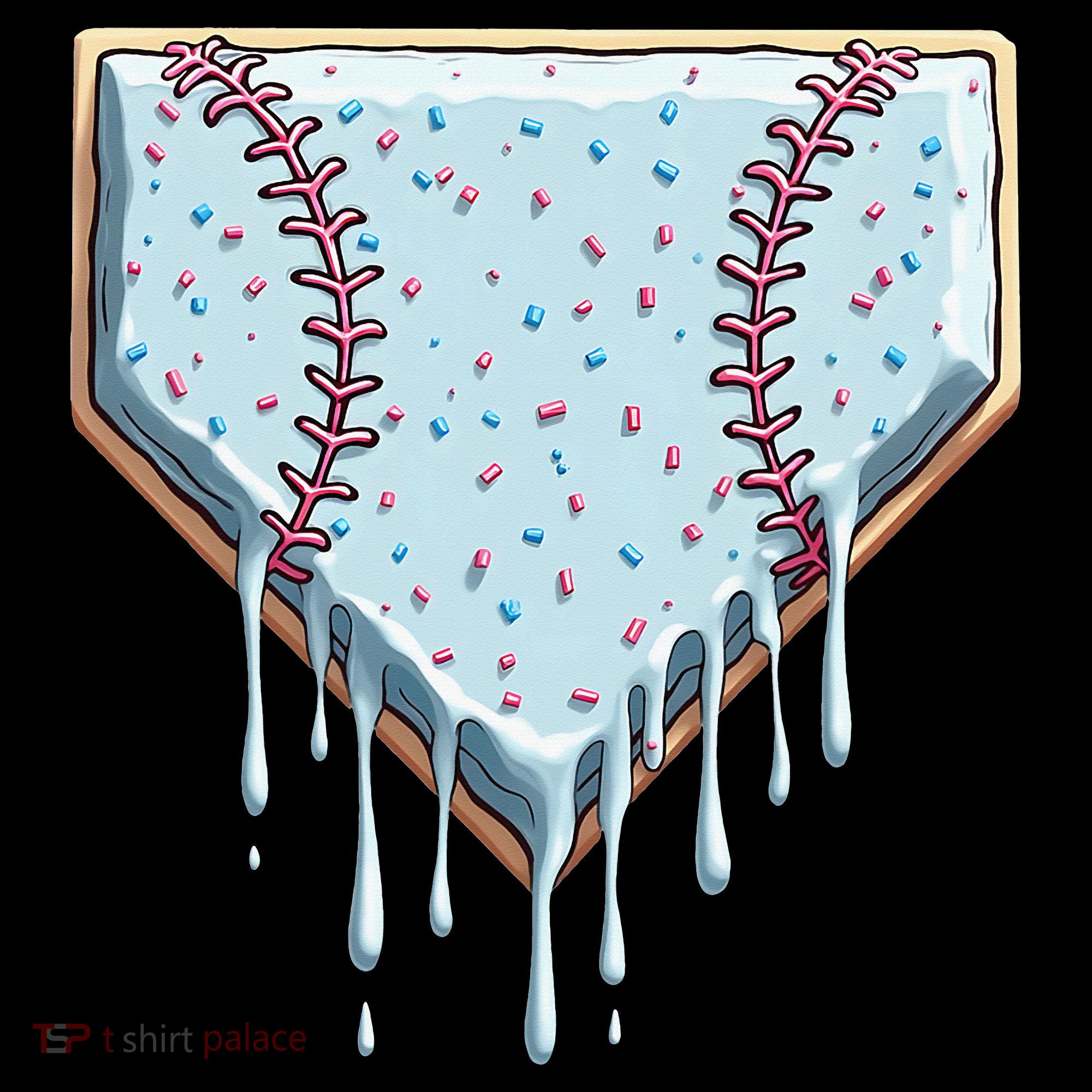 Baseball Ice Cream Dripping Women Coaster