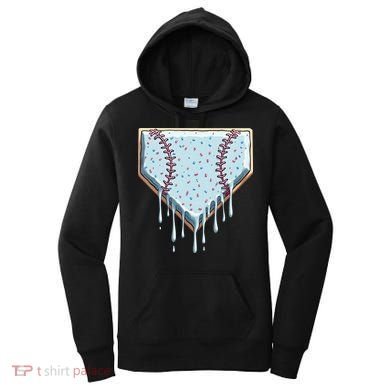 Baseball Ice Cream Dripping Women Women's Hoodie