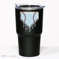 Baseball Ice Cream Dripping Women Tumbler thumb 0