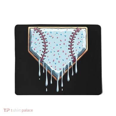 Baseball Ice Cream Dripping Women Mousepad