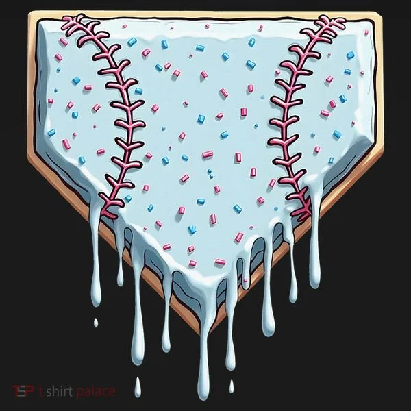 Baseball Ice Cream Dripping Women Ornament