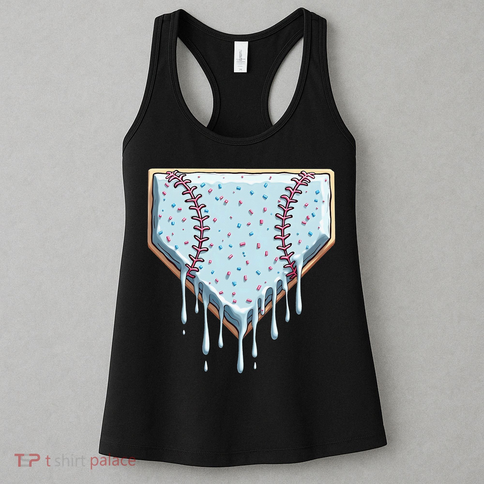 Baseball Ice Cream Dripping Women Women's Tank Top