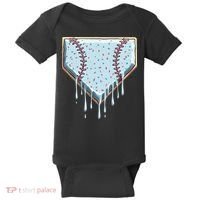 Baseball Ice Cream Dripping Women Baby Bodysuit thumb 0