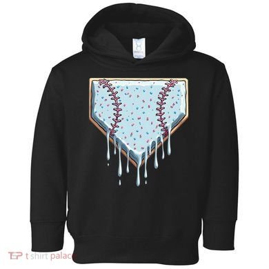 Baseball Ice Cream Dripping Women Toddler Hoodie