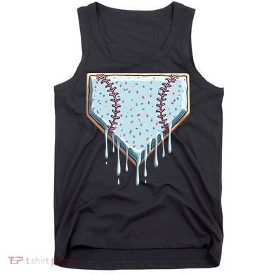 Baseball Ice Cream Dripping Women Tank Top