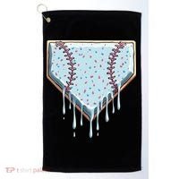 Baseball Ice Cream Dripping Women Golf Towel thumb 0