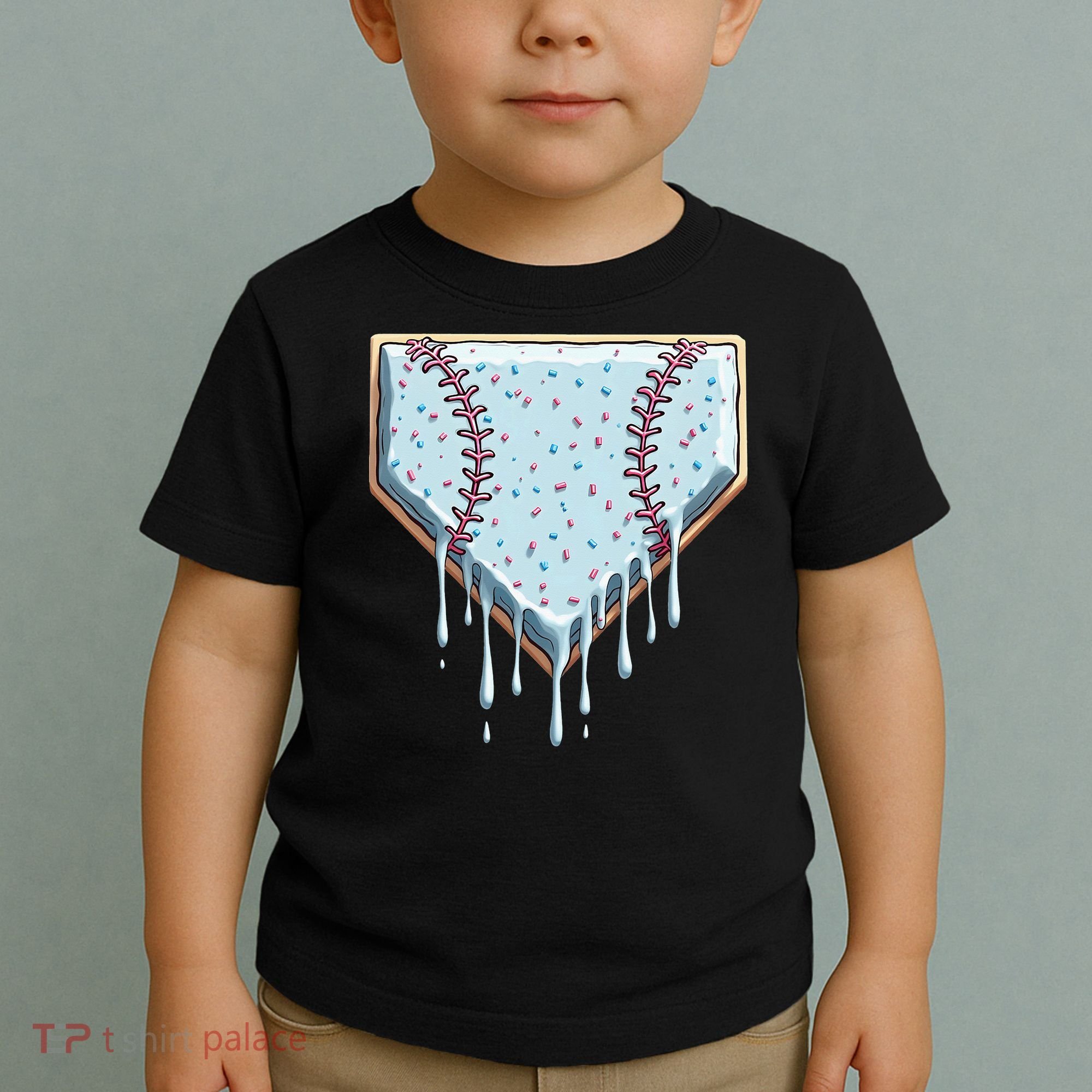 Baseball Ice Cream Dripping Women Toddler T-Shirt