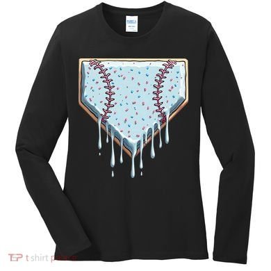 Baseball Ice Cream Dripping Women Women's Long Sleeve Shirt