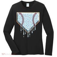 Baseball Ice Cream Dripping Women Women's Long Sleeve Shirt thumb 0
