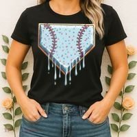Baseball Ice Cream Dripping Women Women's T-Shirt thumb 2