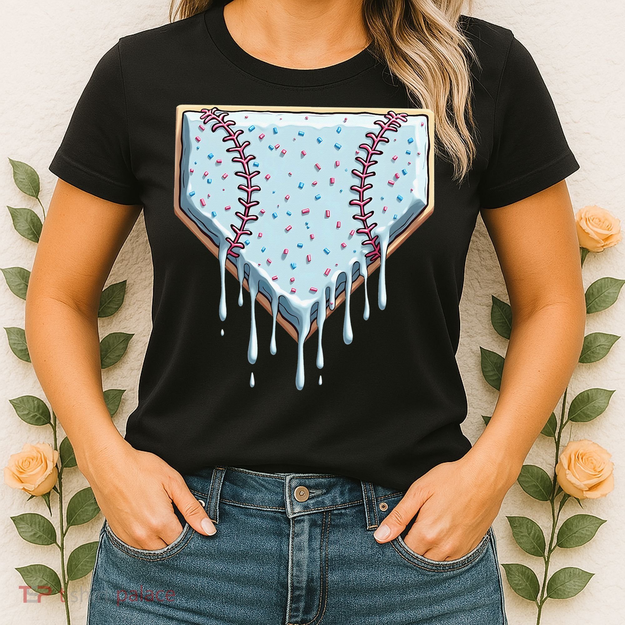 Baseball Ice Cream Dripping Women Women's T-Shirt