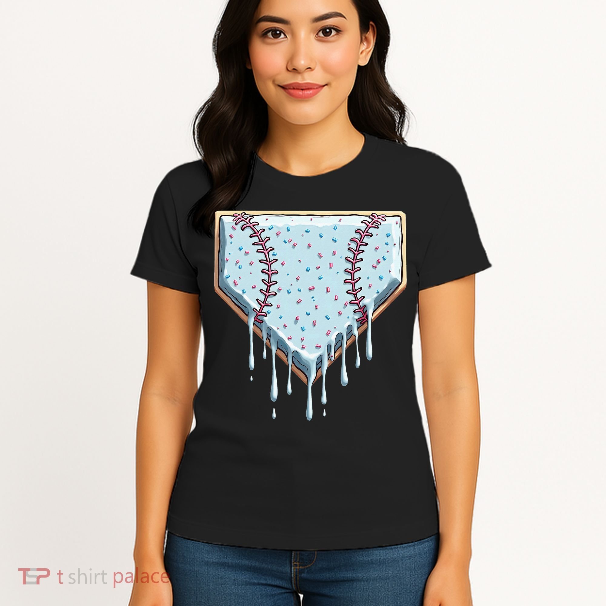 Baseball Ice Cream Dripping Women Women's T-Shirt