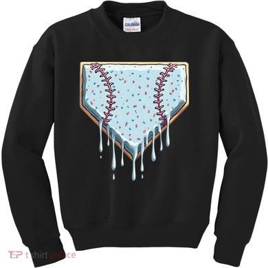 Baseball Ice Cream Dripping Women Kids Sweatshirt