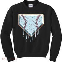 Baseball Ice Cream Dripping Women Kids Sweatshirt thumb 0