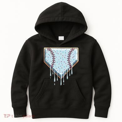Baseball Ice Cream Dripping Women Kids Hoodie