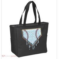 Baseball Ice Cream Dripping Women Tote Bag thumb 2