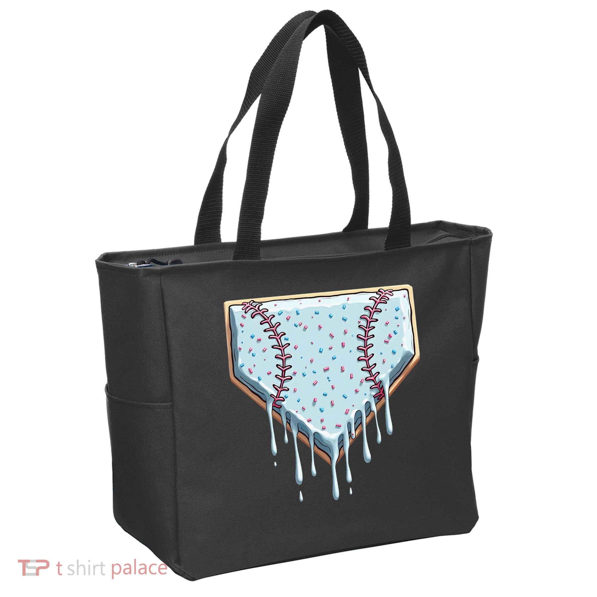 Baseball Ice Cream Dripping Women Tote Bag