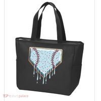 Baseball Ice Cream Dripping Women Tote Bag thumb 3