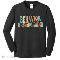Behavior Is Communication Kids Long Sleeve Shirt thumb 0