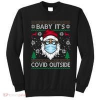 Baby It's Covid Outside Funny Ugly Christmas Sweatshirt thumb 0