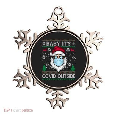 Baby It's Covid Outside Funny Ugly Christmas Ornament