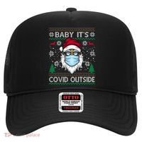 Baby It's Covid Outside Funny Ugly Christmas Hat thumb 0