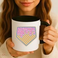 Baseball Ice Cream Dripping Baseball Home Plate Drip Coffee Mug thumb 3