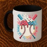 Baseball Ice Cream Dripping Baseball Home Plate Drip Coffee Mug thumb 2