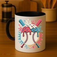 Baseball Ice Cream Dripping Baseball Home Plate Drip Coffee Mug thumb 4