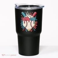 Baseball Ice Cream Dripping Baseball Home Plate Drip Tumbler thumb 0