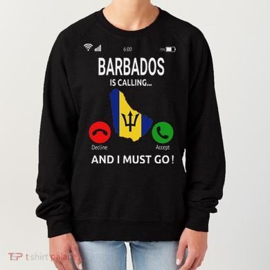 Barbados Is Calling Barbados Flag Vacation Barbados Women's Sweatshirt
