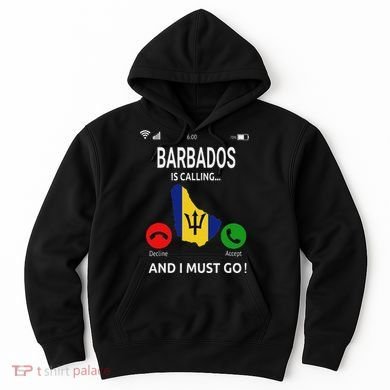 Barbados Is Calling Barbados Flag Vacation Barbados Hoodie