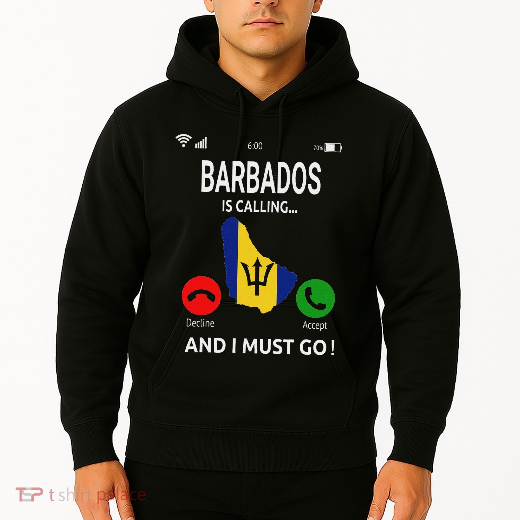 Barbados Is Calling Barbados Flag Vacation Barbados Hoodie