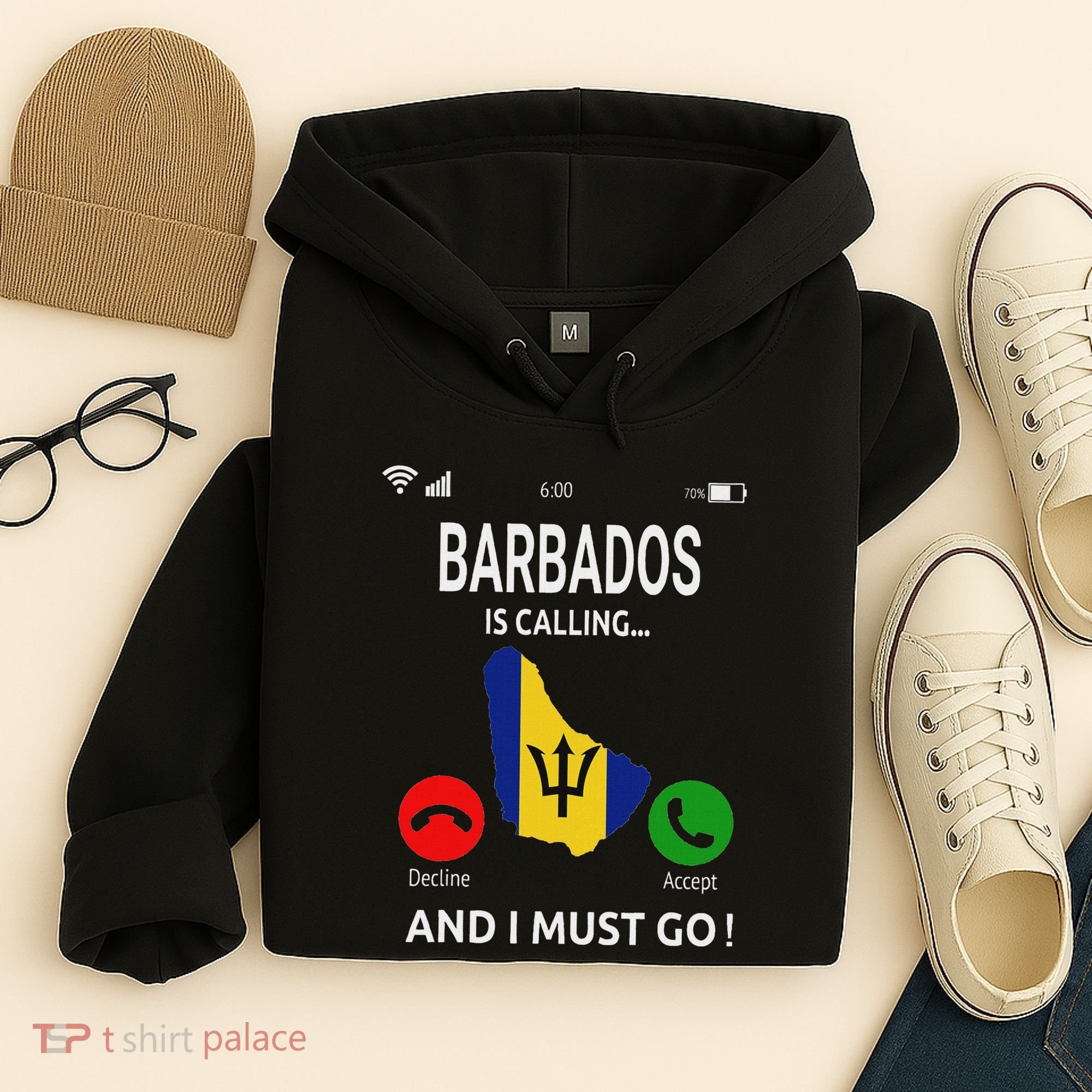 Barbados Is Calling Barbados Flag Vacation Barbados Hoodie