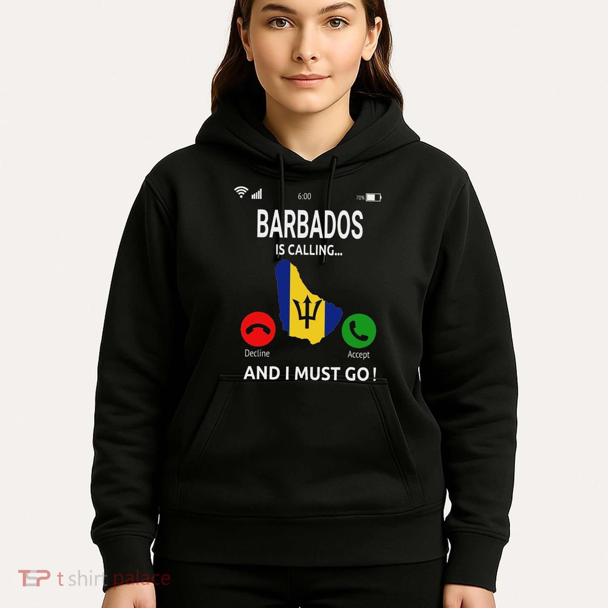Barbados Is Calling Barbados Flag Vacation Barbados Hoodie