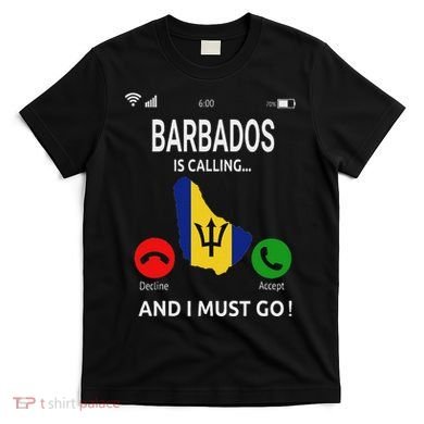 Barbados Is Calling Barbados Flag Vacation Barbados T-Shirt
