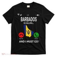 Barbados Is Calling Barbados Flag Vacation Barbados T-Shirt thumb 0