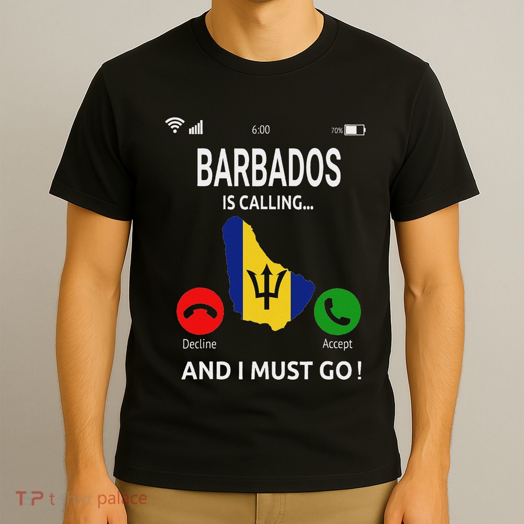 Barbados Is Calling Barbados Flag Vacation Barbados T-Shirt