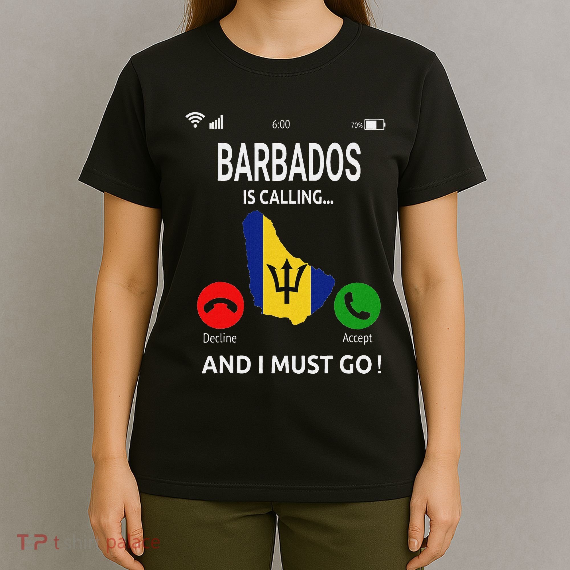 Barbados Is Calling Barbados Flag Vacation Barbados T-Shirt