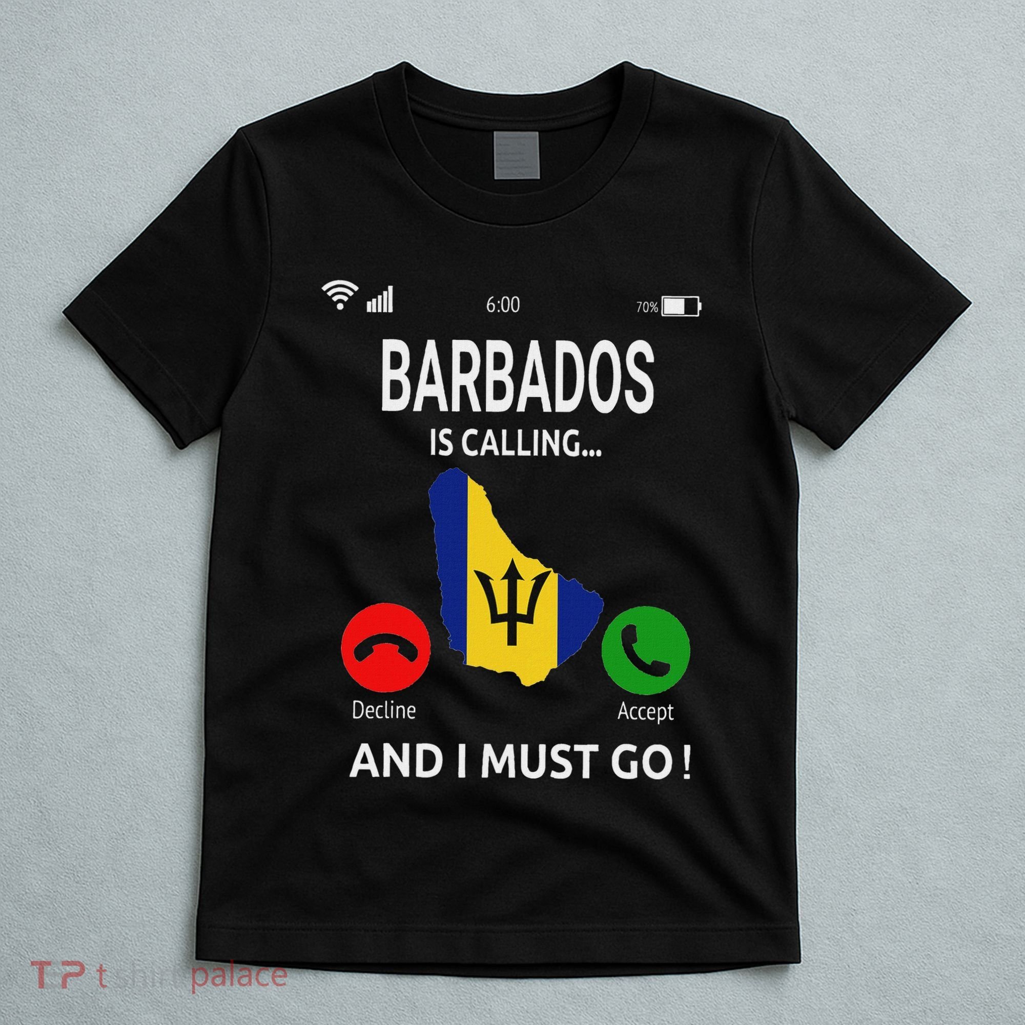 Barbados Is Calling Barbados Flag Vacation Barbados T-Shirt