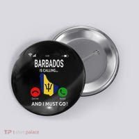 Barbados Is Calling Barbados Flag Vacation Barbados Button thumb 0