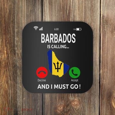 Barbados Is Calling Barbados Flag Vacation Barbados Coaster