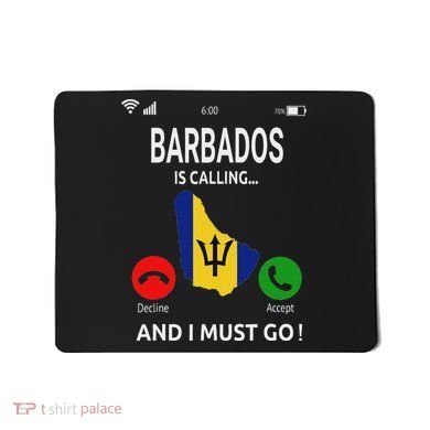 Barbados Is Calling Barbados Flag Vacation Barbados Mousepad