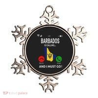 Barbados Is Calling Barbados Flag Vacation Barbados Ornament thumb 0
