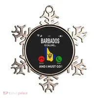 Barbados Is Calling Barbados Flag Vacation Barbados Ornament thumb 0
