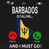 Barbados Is Calling Barbados Flag Vacation Barbados Ornament thumb 1