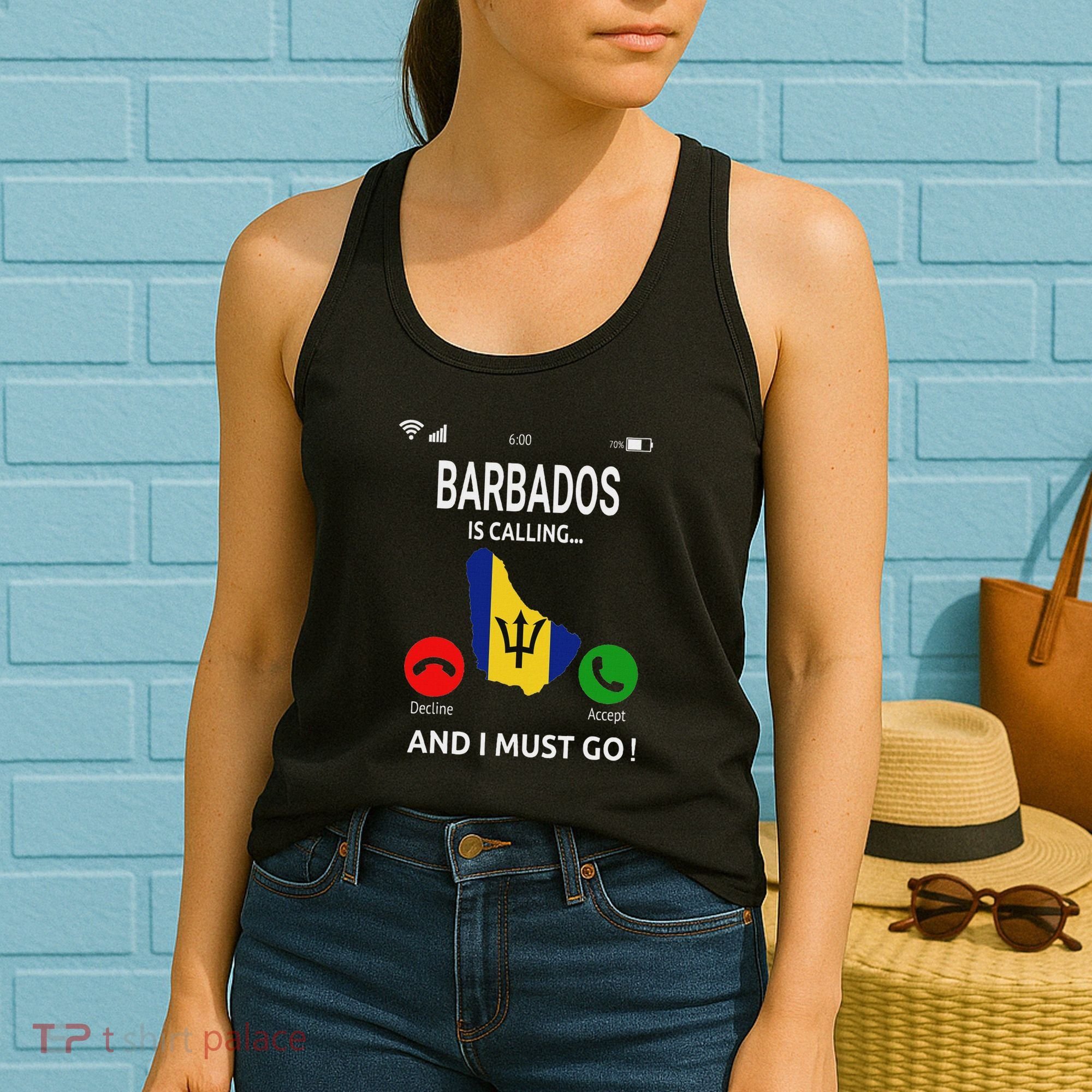 Barbados Is Calling Barbados Flag Vacation Barbados Women's Tank Top