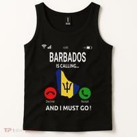 Barbados Is Calling Barbados Flag Vacation Barbados Tank Top thumb 2